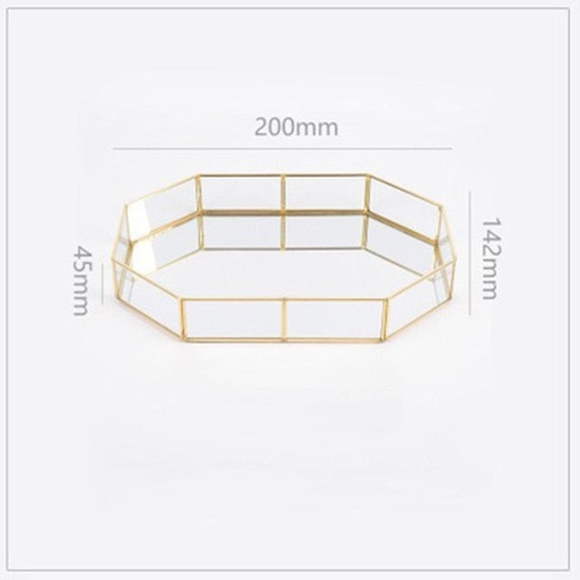 Retro Golden Storage Tray