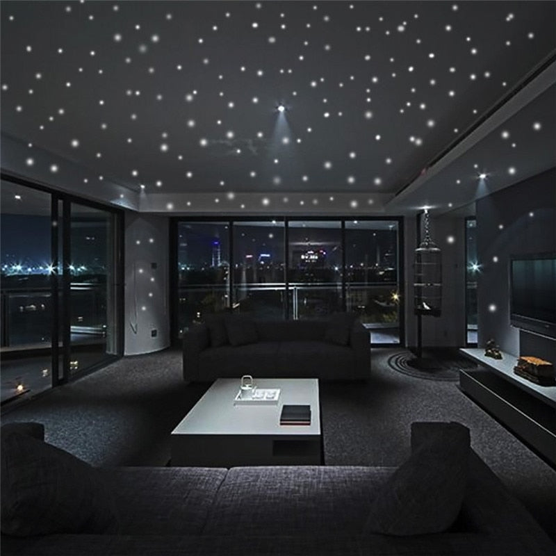 407Pcs Glow In The Dark Star Wall Stickers
