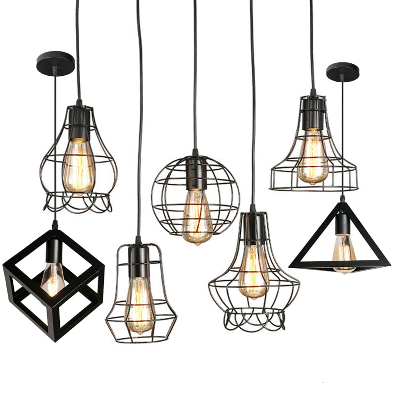 Modern Cage Pendant Light