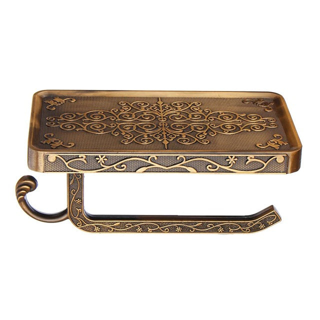 Antique Carved Bathroom Paper Holder