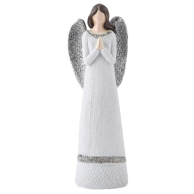 20cm Resin White Beauty Sculpted Figure