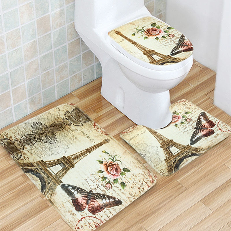 3pcs Bathroom Rug