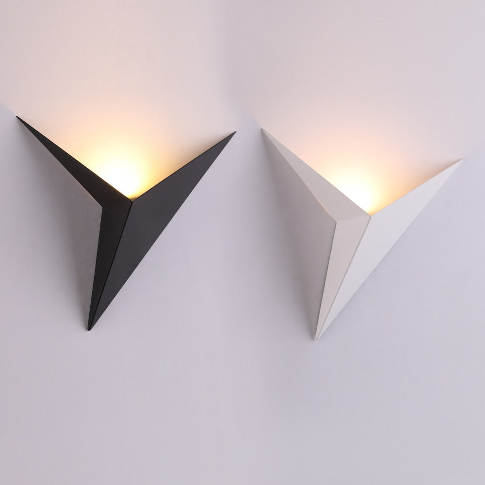 Modern Minimalist Triangle Shape LED Wall Lamps