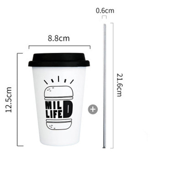 Lazy Sundays Hand Cup With Straw Lid