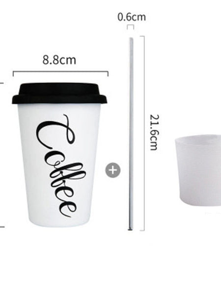 Lazy Sundays Hand Cup With Straw Lid