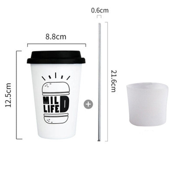 Lazy Sundays Hand Cup With Straw Lid