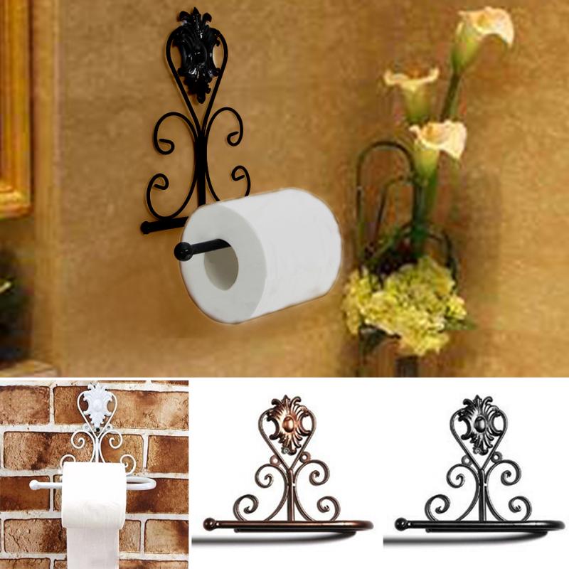 Vintage Iron Toilet Paper Holder