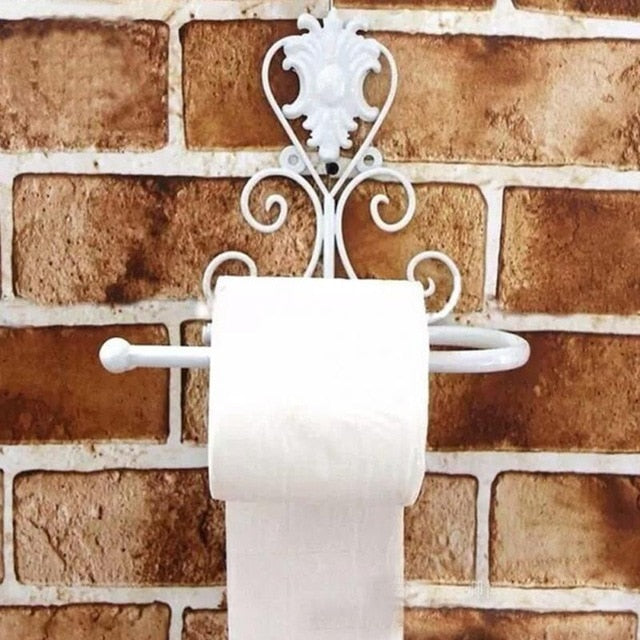 Vintage Iron Toilet Paper Holder