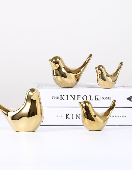 Golden Plating Bird Crafts