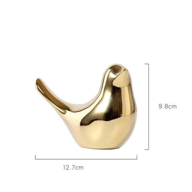 Golden Plating Bird Crafts
