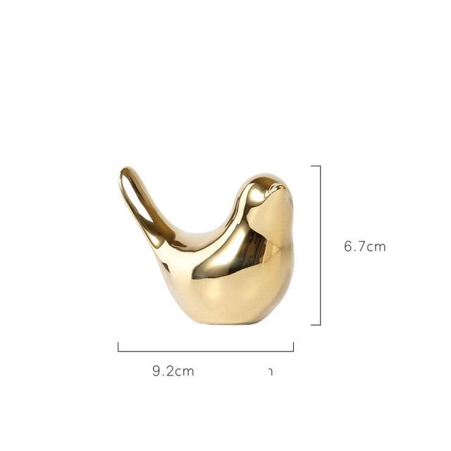 Golden Plating Bird Crafts