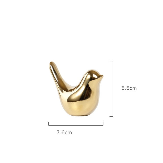 Golden Plating Bird Crafts