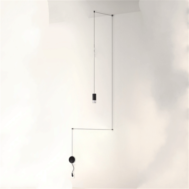 Postmodern Designer Iron Line Pendant Light