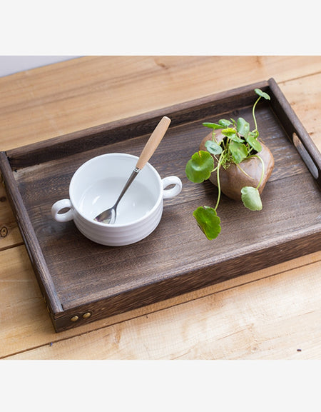 Wooden Breakfast Serving Tray