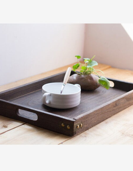 Wooden Breakfast Serving Tray