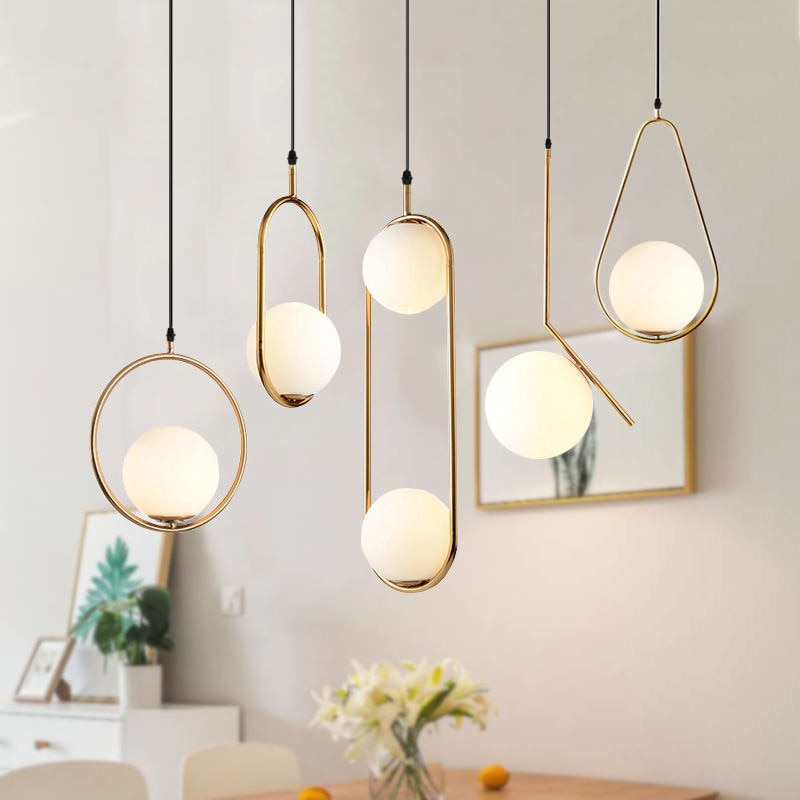 Modern Minimalist Golden Pendant Light
