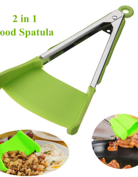 2 in 1 Clever Kitchen Spatula and Tongs