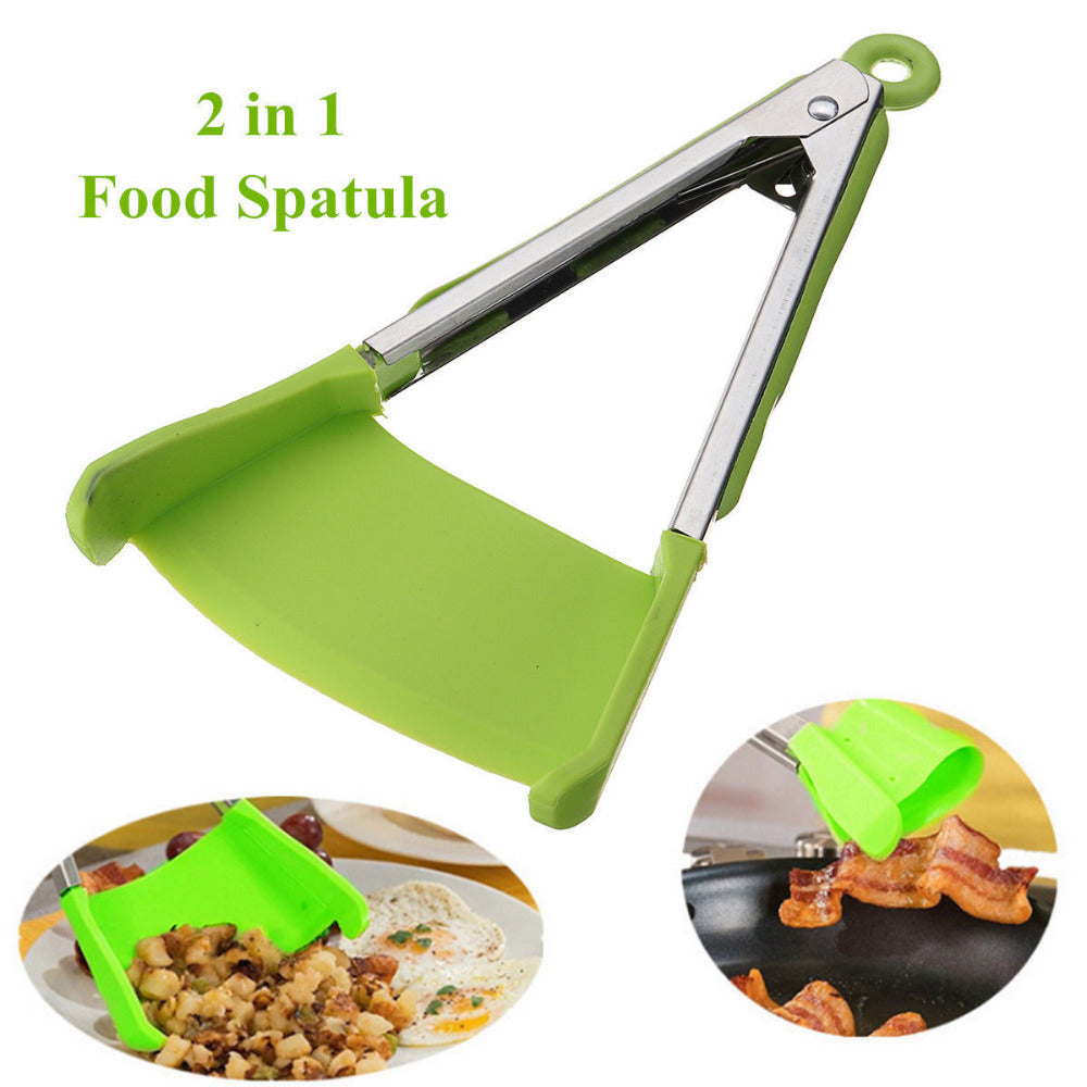 2 in 1 Clever Kitchen Spatula and Tongs